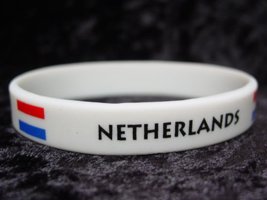 Netherlands Holland Blue Country Flag C' Bracelet Wristband. New 